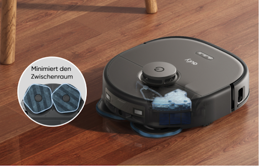 Roboterwischmops Tierhaare und Verschüttungen